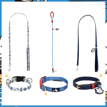 Moomin Color Pet Collar & Leash