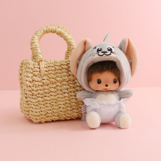 Tom and Jerry x Monchhichi Tuffy Bebichhichi Large Face SS Keychain