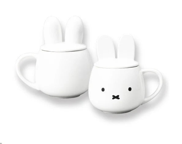 Miffy Ear Shaped Ceramic Mug with Lid