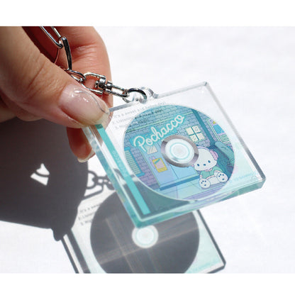 Sanrio Secret CD Case Style Layered Keychains