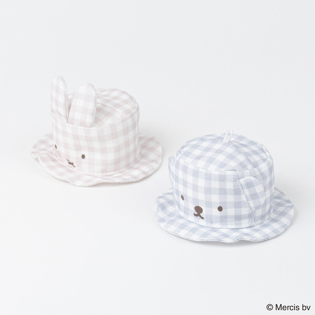 BRUNA PLAID Miffy Mini Hat Charm