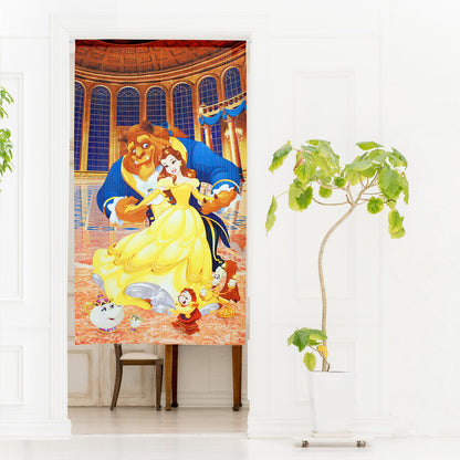 Disney Beauty and the Beast Door Curtain Made in Japan
