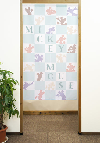 Disney Silhouette Door Curtain Made in Japan