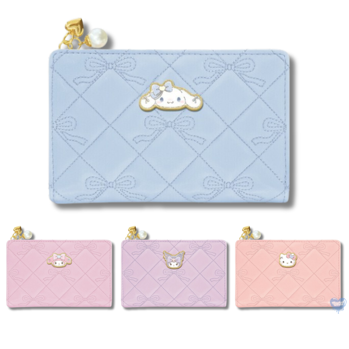 Sanrio Characters Bifold Wallet with Runrun Ribbon