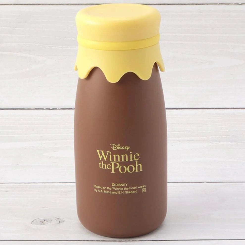 Winnie the Pooh Milk Bottle Stainless Steel Bottle 320ml Funny Faces Brown