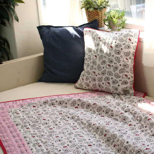 Hello Kitty Block Print Cushion Cover