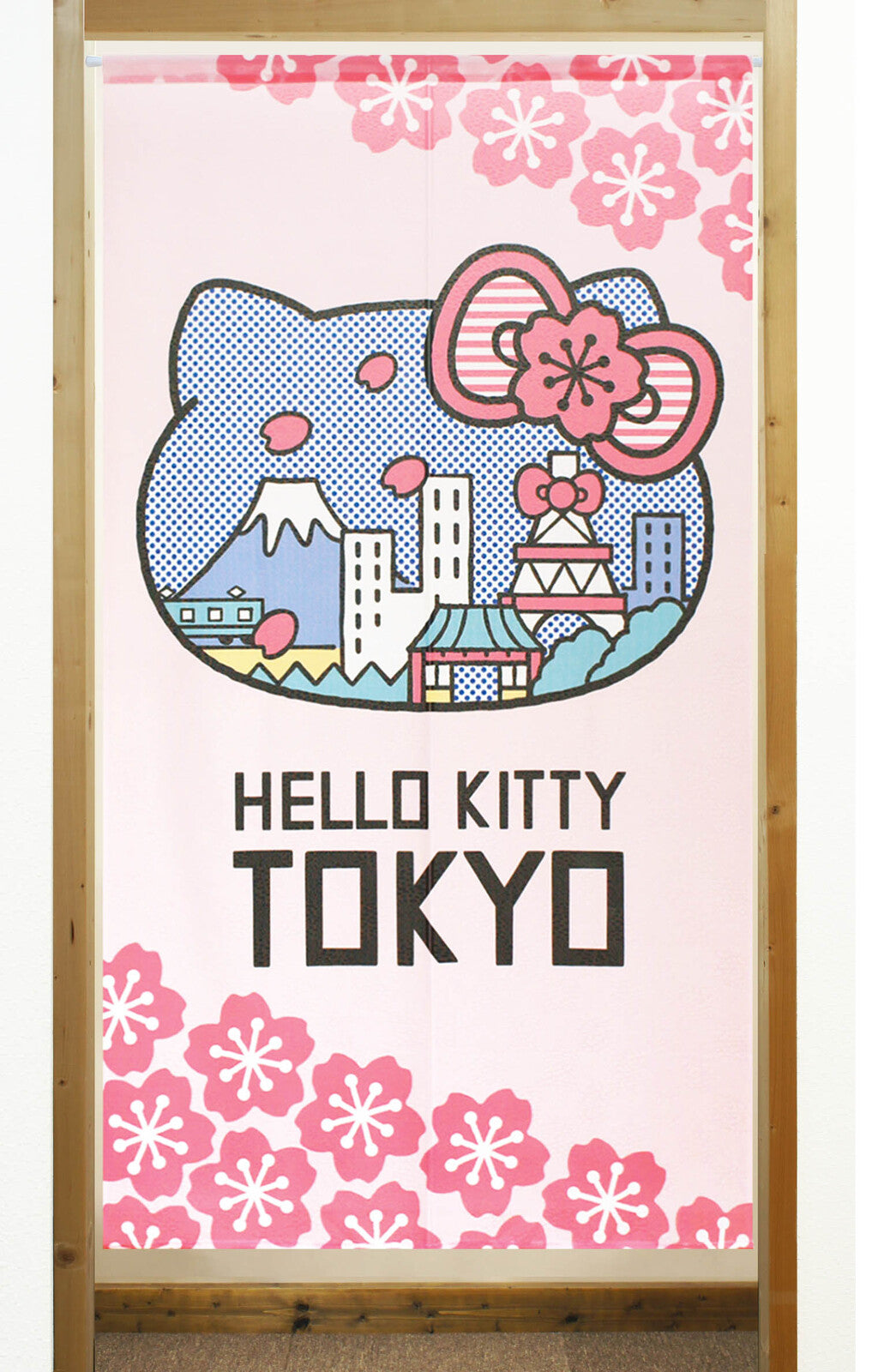 Sanrio "Hello Kitty TOKYO" Door Curtain Made in Japan