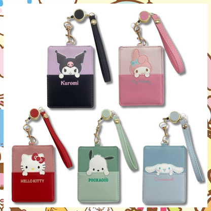Sanrio Characters Pass Case With Reel