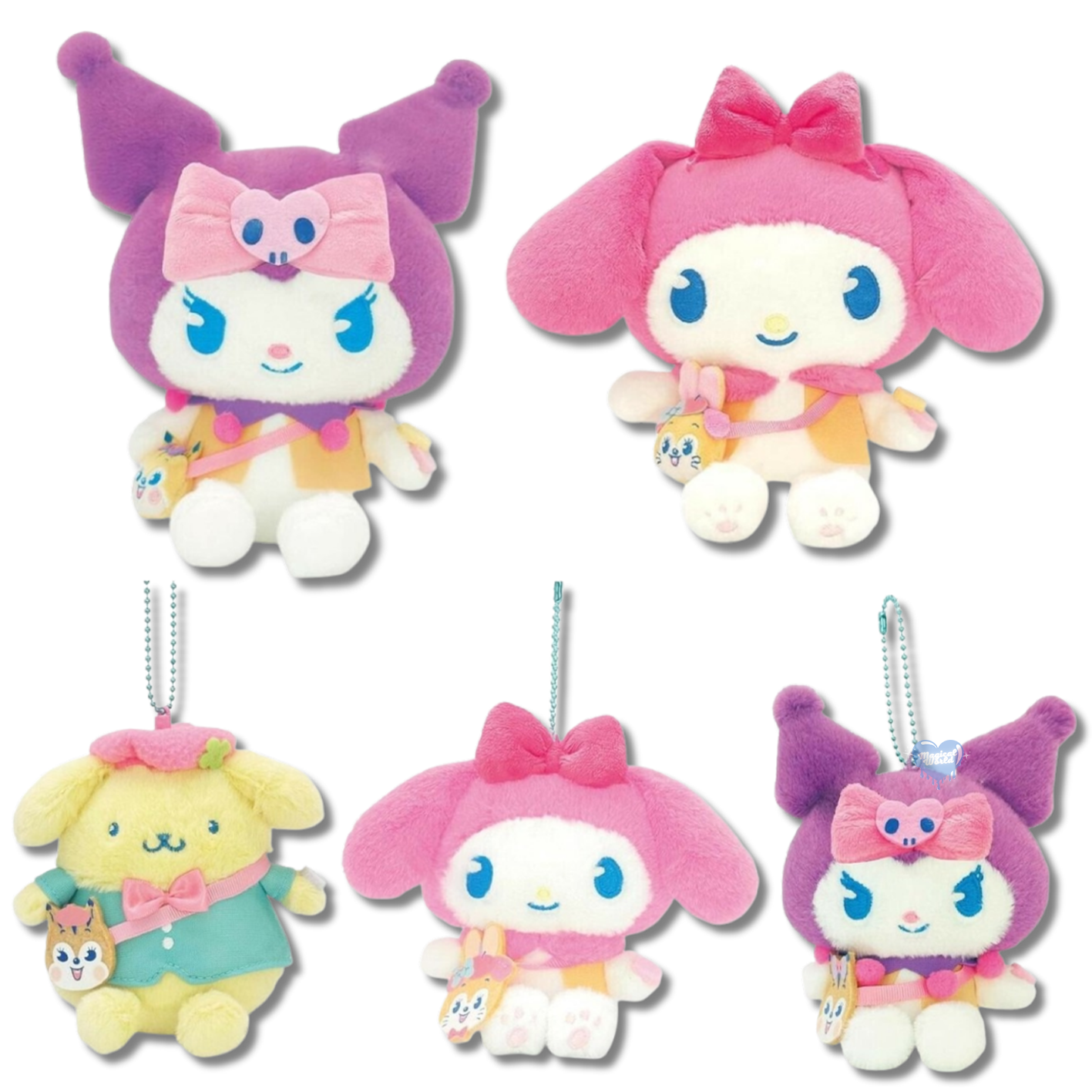Sanrio Characters Guppy Ramune Plush Toy & Keychain