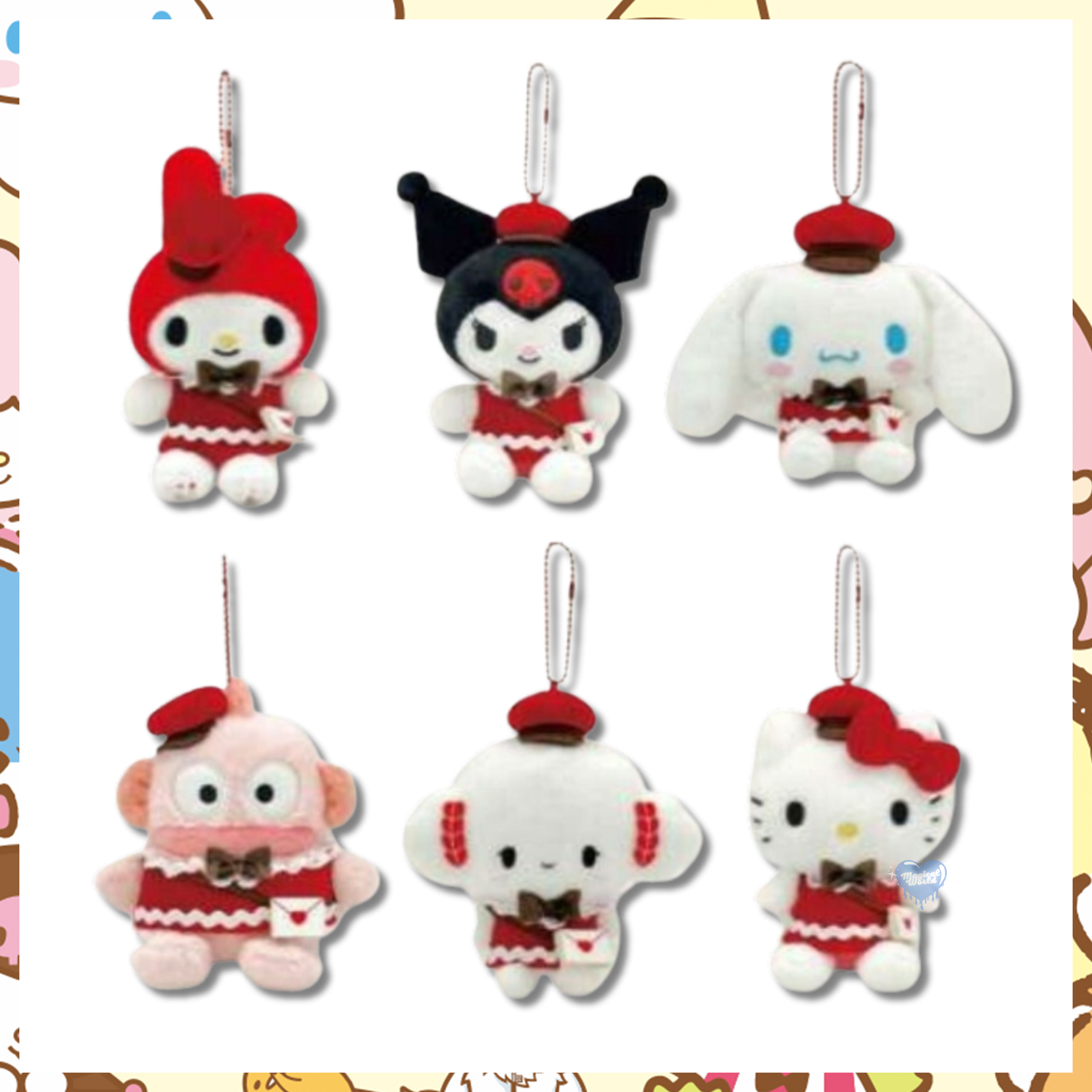 Sanrio Characters Love Letter Keychain