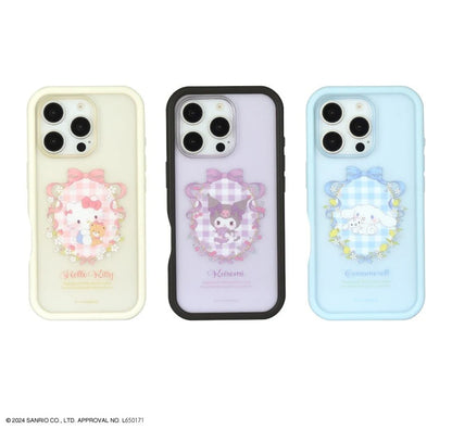 Sanrio Characters Plump Frame Case for iPhone 16 Pro Case