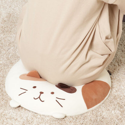 Fukufuku Nyanko Soft Round Seat Cushion