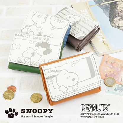 PEANUTS Snoopy Comic Print Tri-fold Wallet