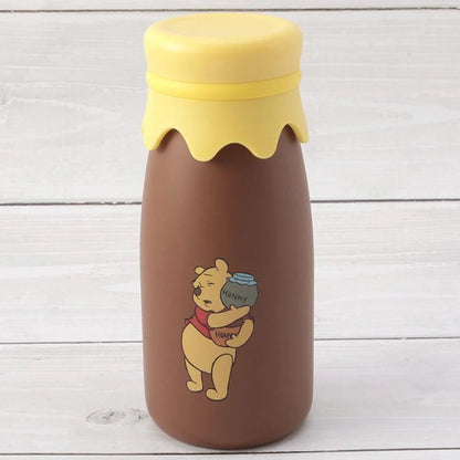 Winnie the Pooh Milk Bottle Stainless Steel Bottle 320ml Funny Faces Brown