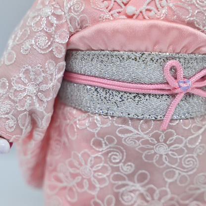 Monchhichi Kyugetsu Kimono Monchhichi Girl Milk Tea Brown