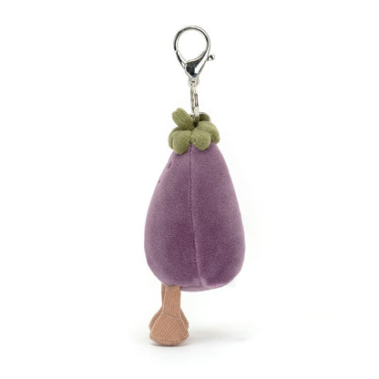 Vivacious Vegetable Aubergine Bag Charm