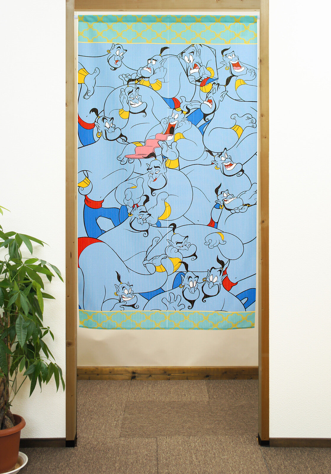 Disney Aladdin Genie Door Curtain Made in Japan