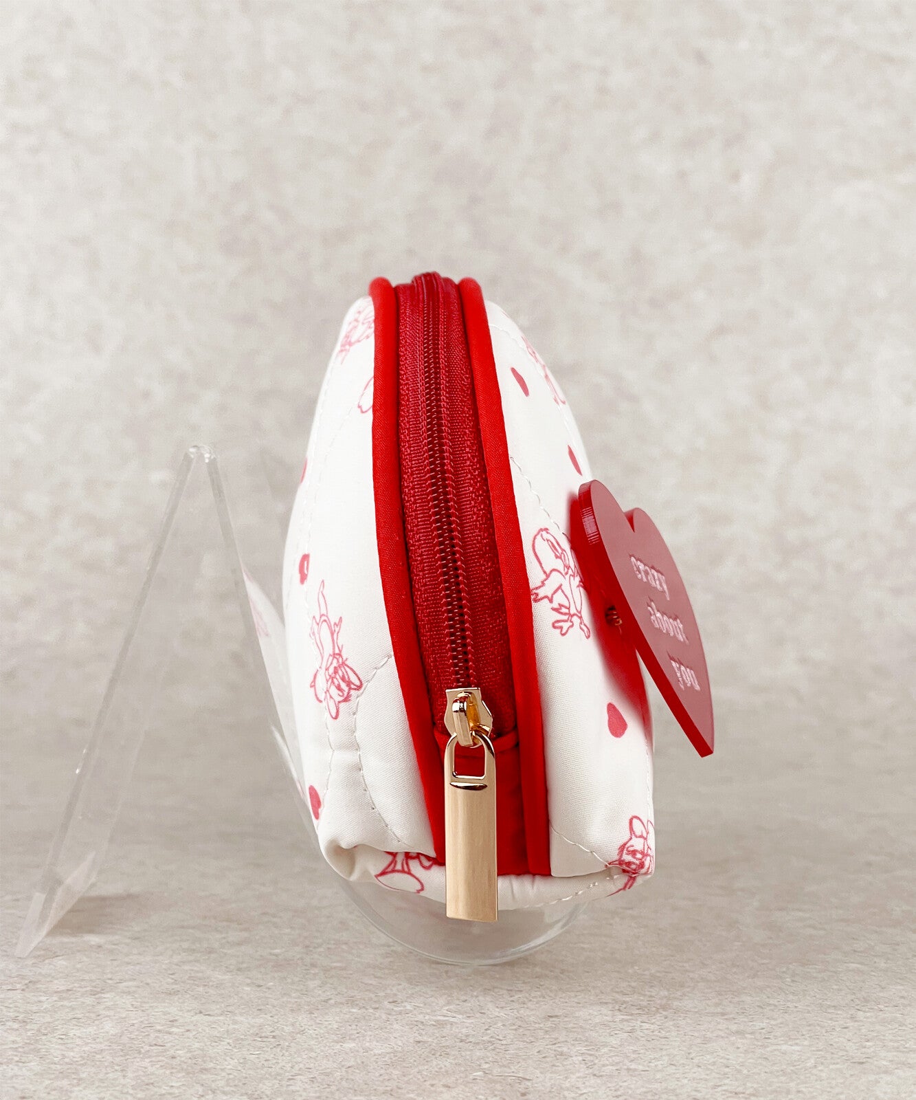 TOM and JERRY×Flapper Heart Mini Pouch