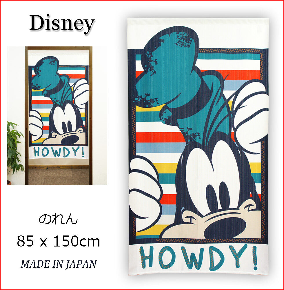 Disney HOWDY Goofy Door Curtain Made in Japan