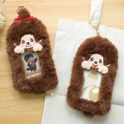 Monchhichi Plush Photo Keychain