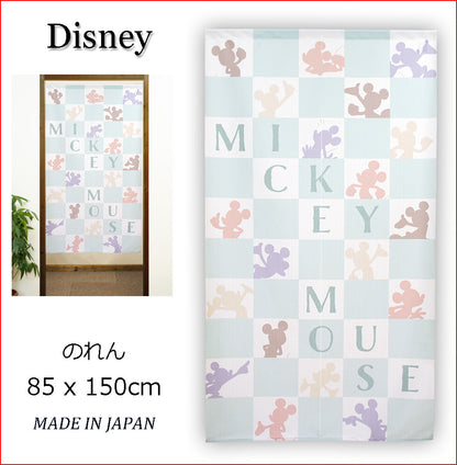 Disney Silhouette Door Curtain Made in Japan