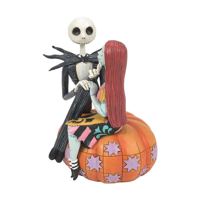 Disney Traditions Jack & Sally on Pumpkin