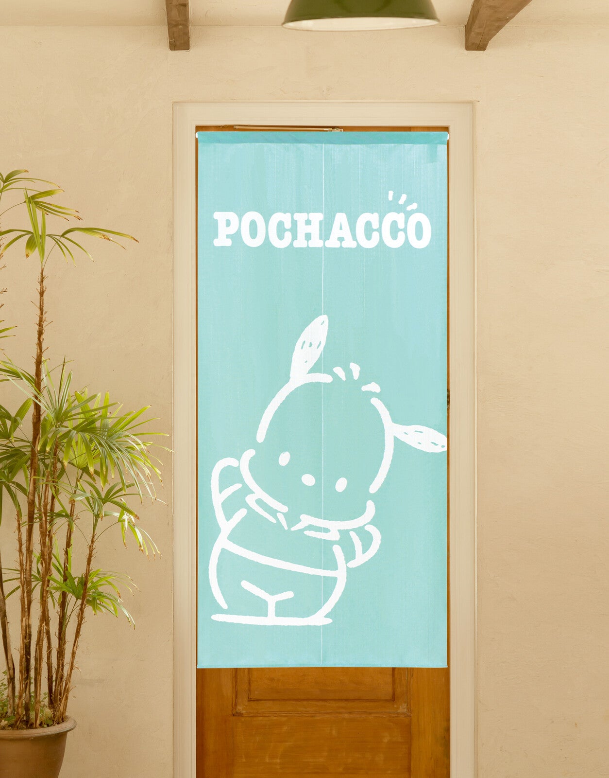 Sanrio "Pochacco Simple Line" Door Curtain Made in Japan