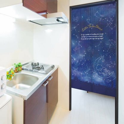 Sanrio Little Twin Stars Starry Sky Door Curtain Made in Japan