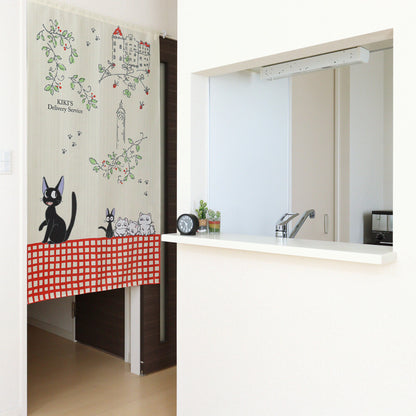 Ghibli Kiki's Delivery Service Jiji and the Children Door Curtain Made in Japan