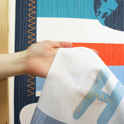 Disney HOWDY Goofy Door Curtain Made in Japan