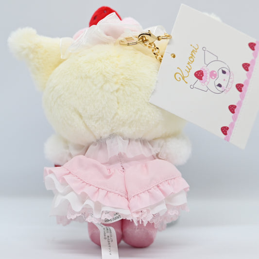 Kuromi Mascot bag charm (Strawberry Whipped Cake)