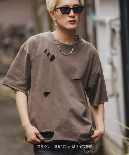 Feature Logo Short Sleeve Grunge T-shirt