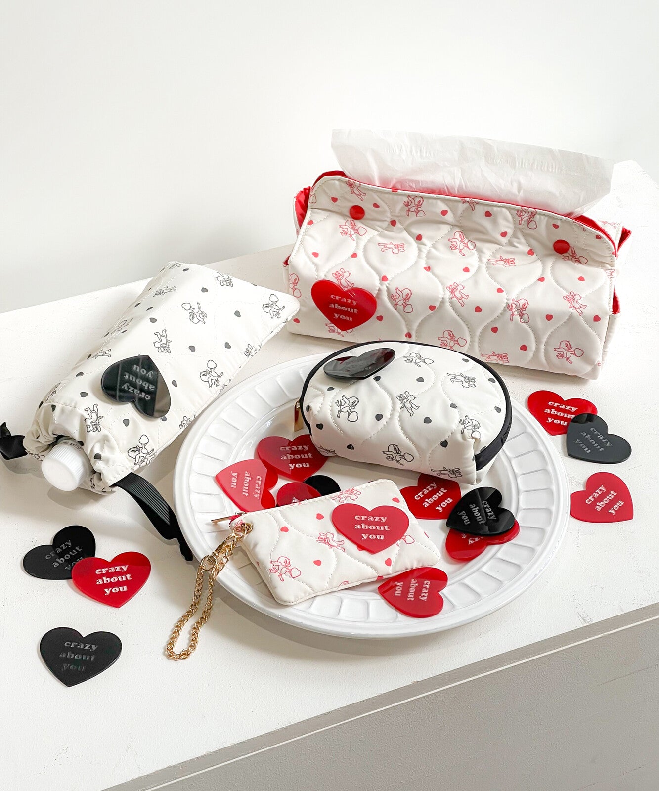 TOM and JERRY×Flapper Heart Tissue Box Cover