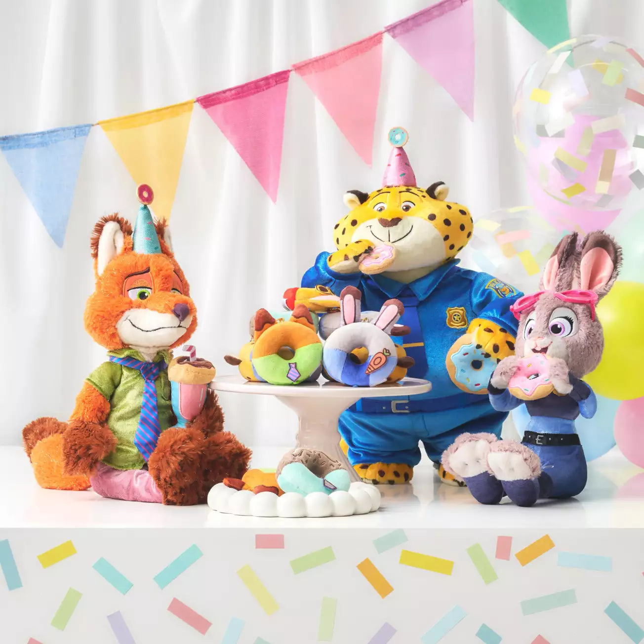 Disney Zootopia 10th Anniversary Plush Collection – Party Donut Edition