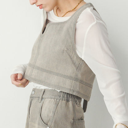 Hunch Slub Denim Bustier