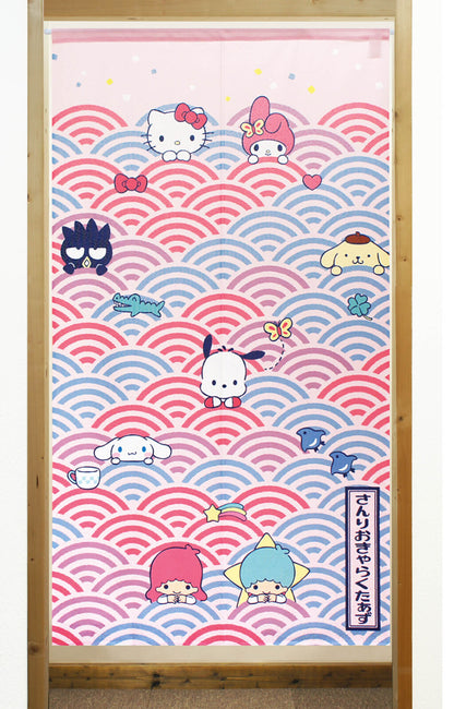 Sanrio Pop Japanese Pattern  Door Curtain Made in Japan