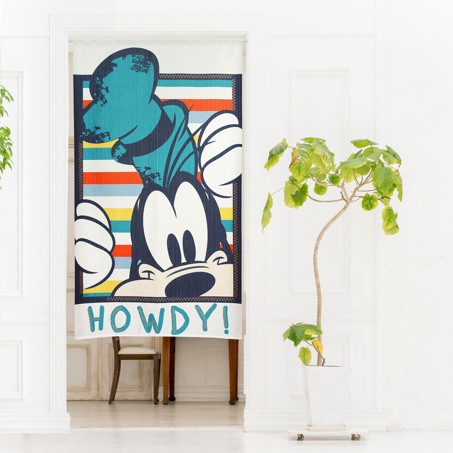 Disney HOWDY Goofy Door Curtain Made in Japan
