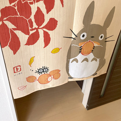 Ghibli My Neighbor Totoro Fruitful Autumn Door Curtain Made in Japan