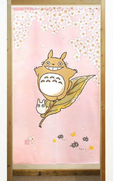 My Neighbor Totoro "Riding the Spring Breeze" Door Curtain Made in Japan