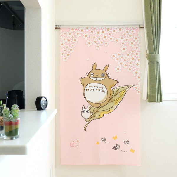 My Neighbor Totoro "Riding the Spring Breeze" Door Curtain Made in Japan