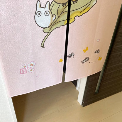 My Neighbor Totoro "Riding the Spring Breeze" Door Curtain Made in Japan
