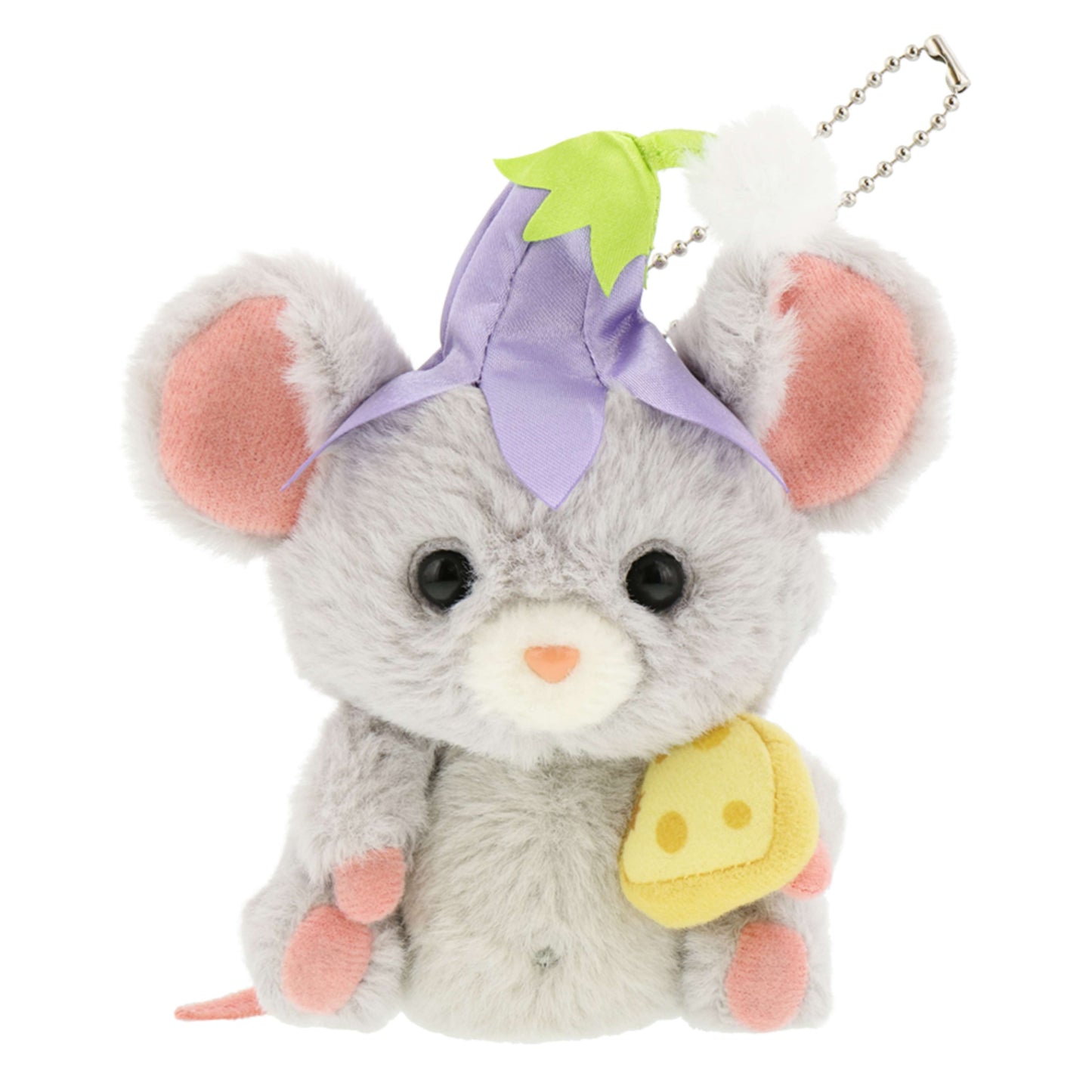 Tokyo Disneyland Fantasy Springs Mouse Cheese Plush Keychain