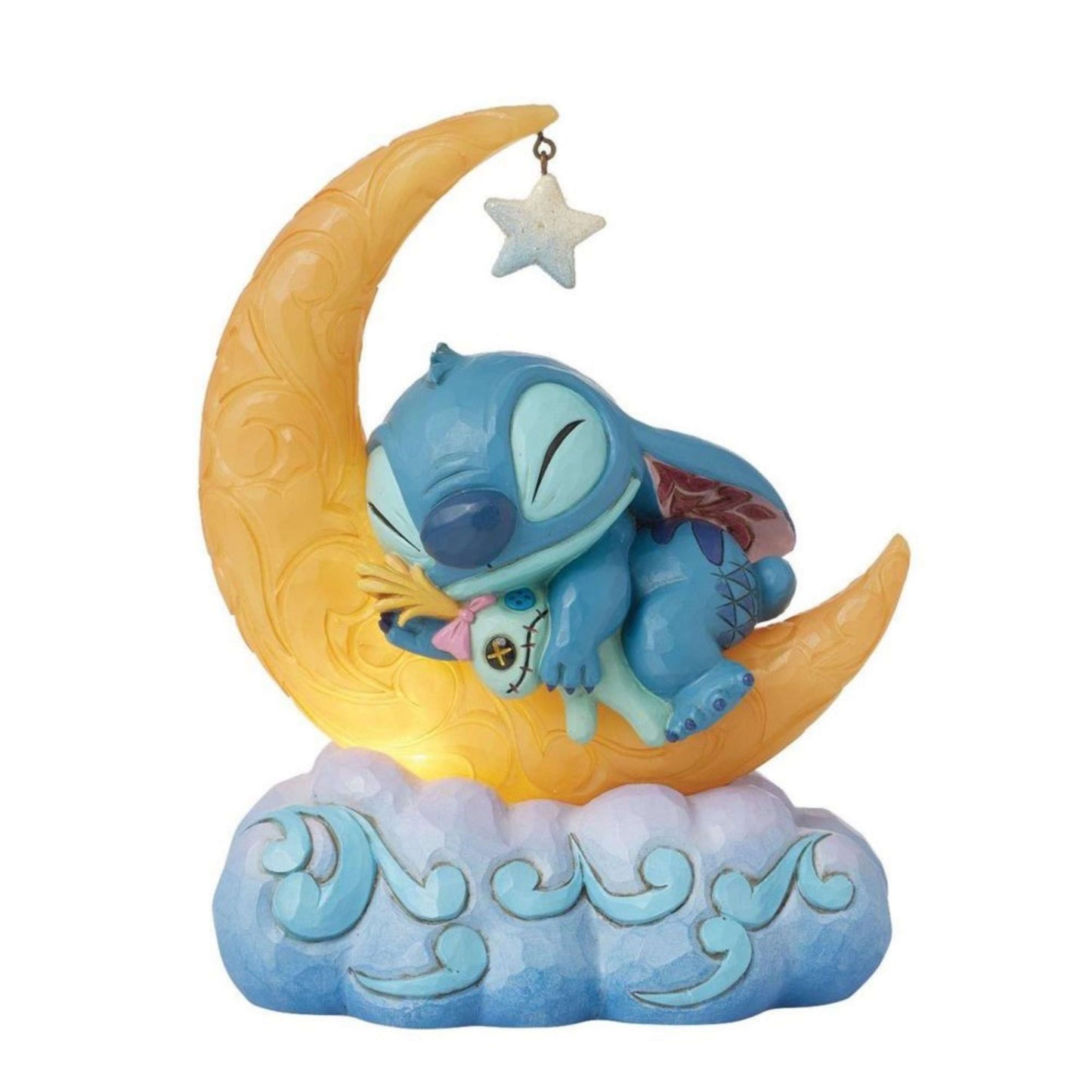 Stitch Figure Light Up Moon Disney Traditions