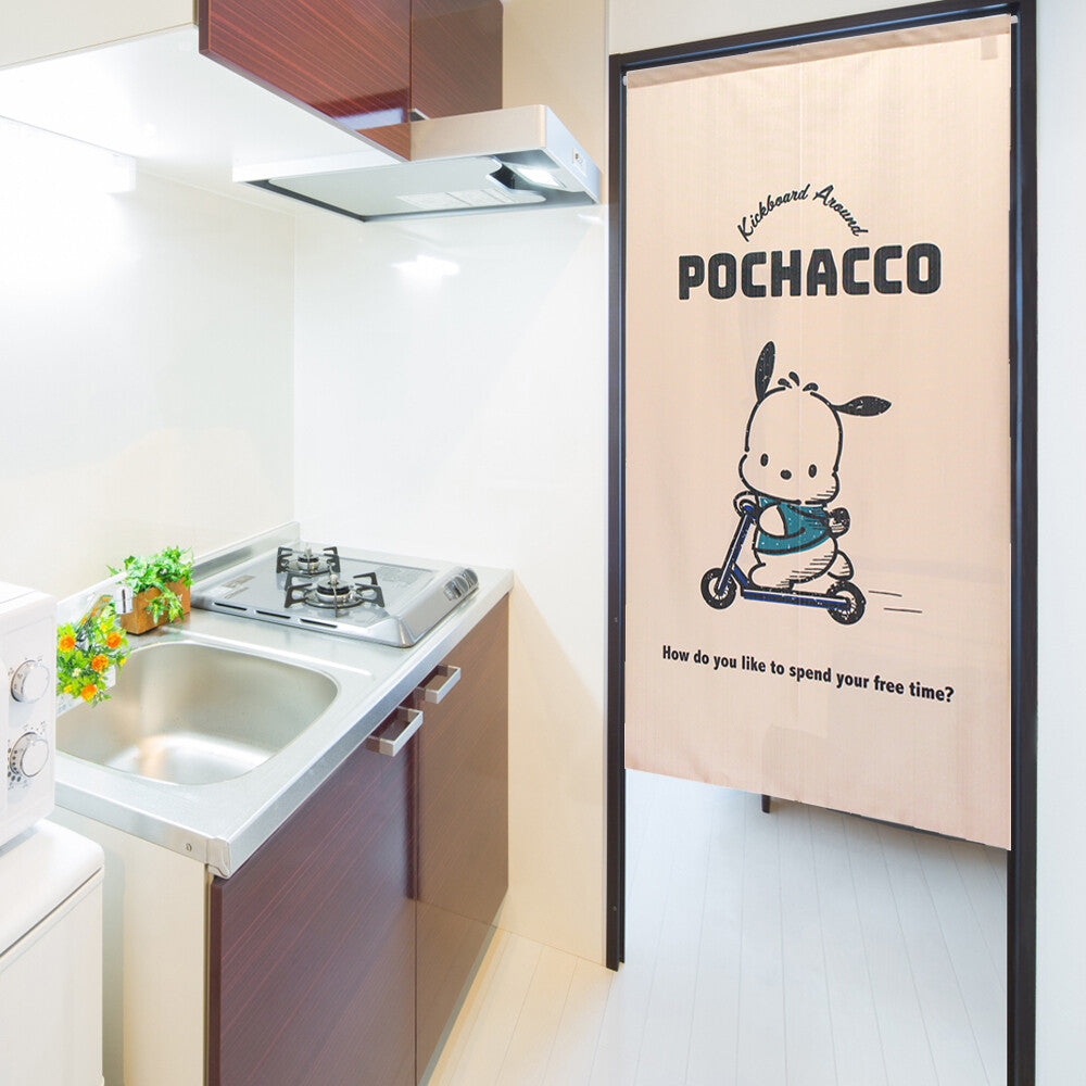 Sanrio "Pochacco enjoy!" Door Curtain Made in Japan