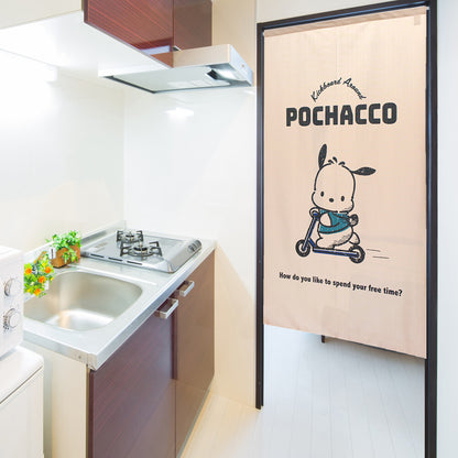 Sanrio "Pochacco enjoy!" Door Curtain Made in Japan
