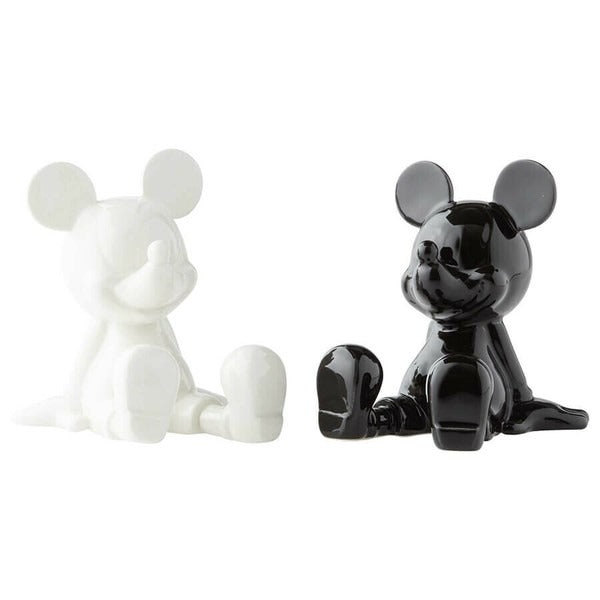 Mickey Black White Salt & Pepper
