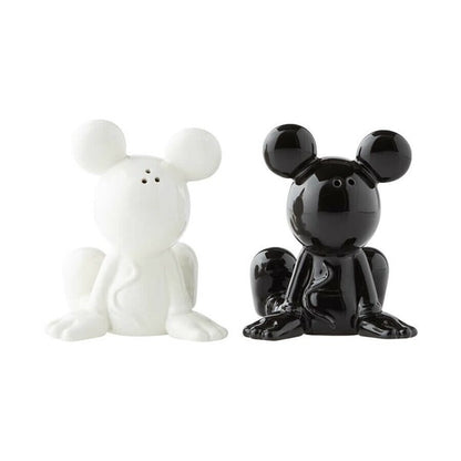 Mickey Black White Salt & Pepper