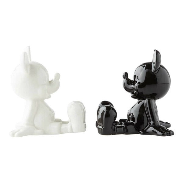 Mickey Black White Salt & Pepper