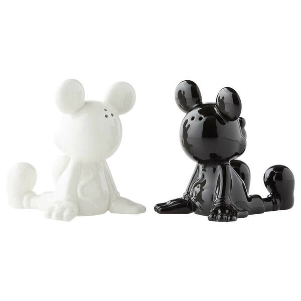 Mickey Black White Salt & Pepper