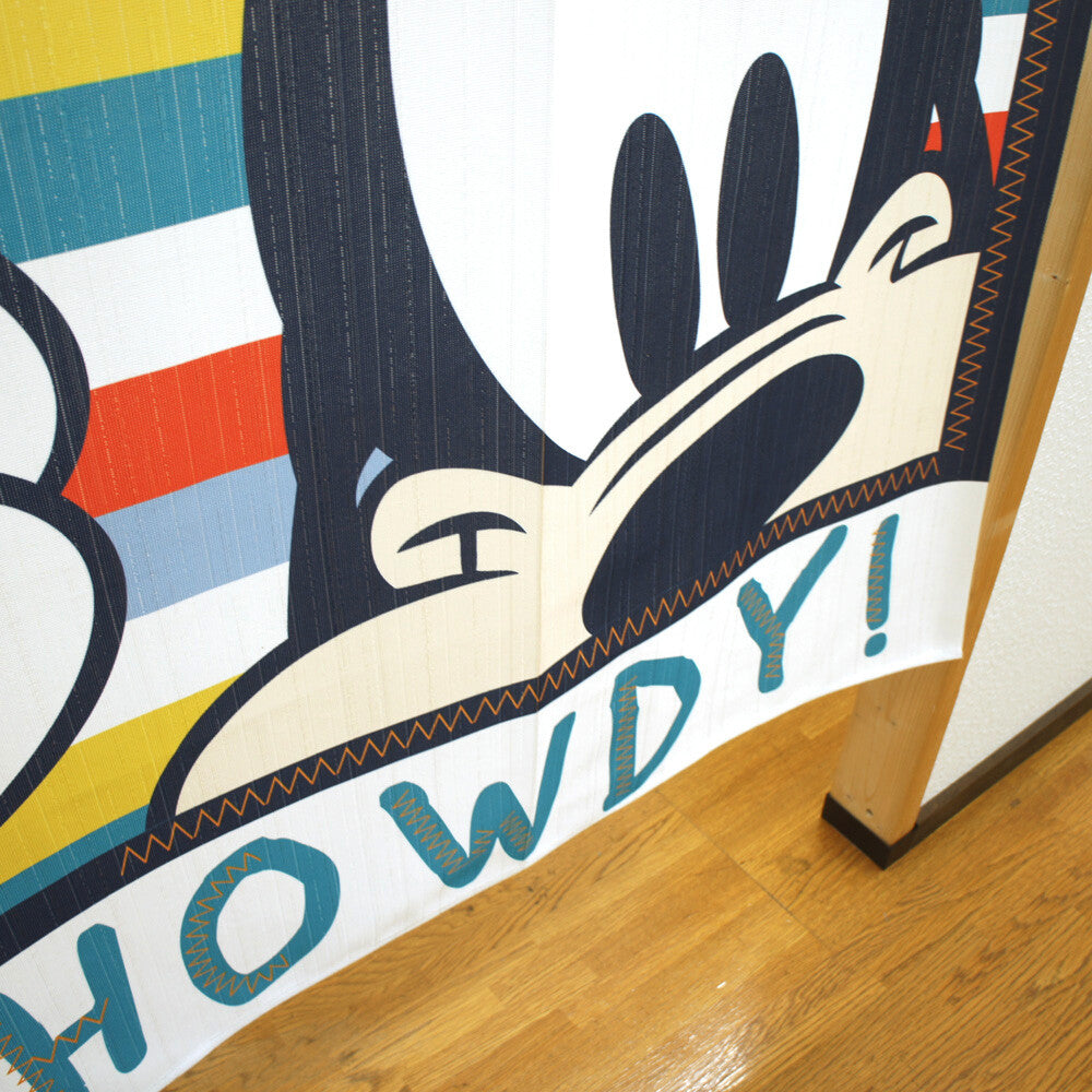 Disney HOWDY Goofy Door Curtain Made in Japan